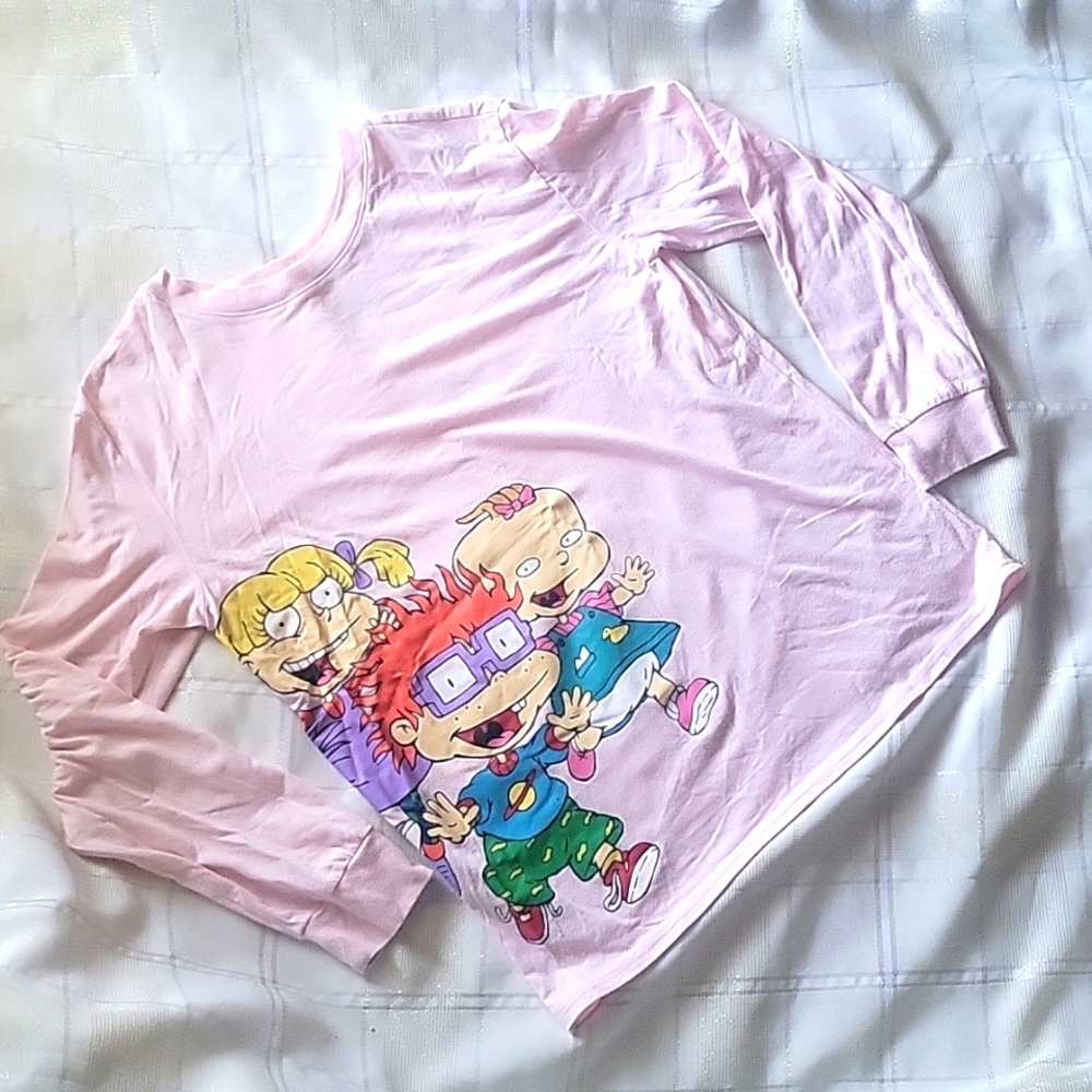 EUC Nickelodeon/Love Tribe Pink Rugrats long sleeve - Picture 2 of 8